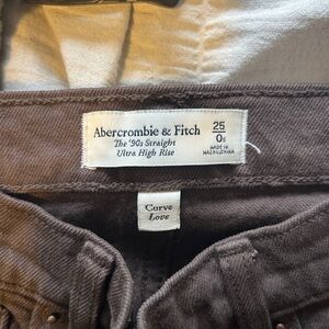 Abercrombie & Fitch Brown '90s Straight Jeans